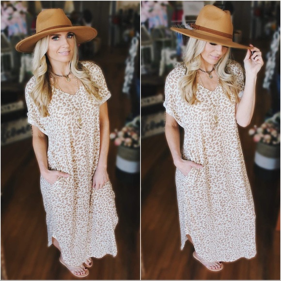 ✨LAST ONE✨All For You Leopard Maxi Dress-Ivory - Picture 2 of 4
